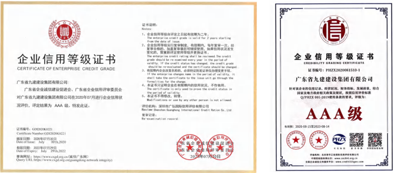  榮譽資質 
